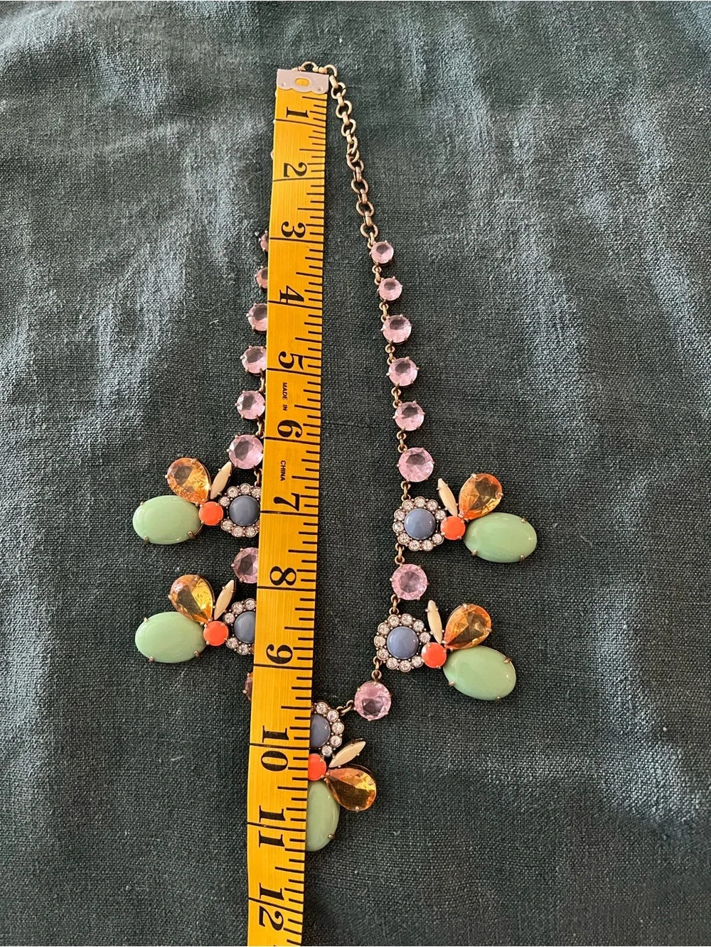 Vintage J.Crew Floral Bib Necklace